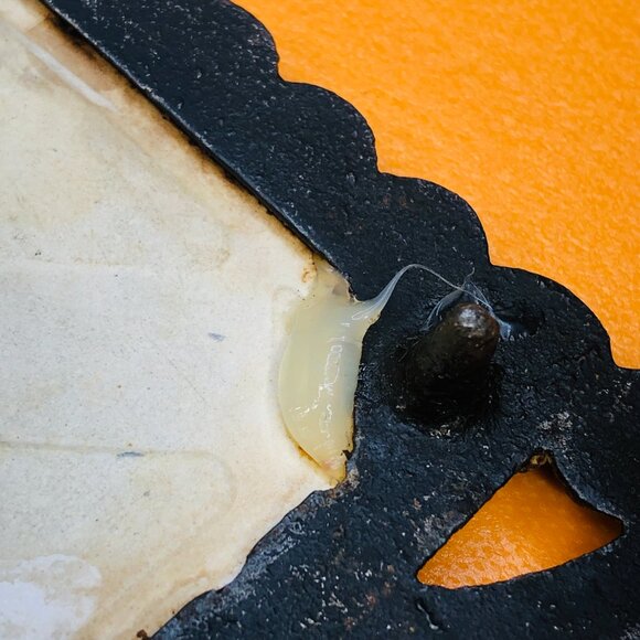 Midcentury Rooster Cast Iron Ceramic Tile Trivet Vintage Country Kitchen Decor - Picture 9 of 12